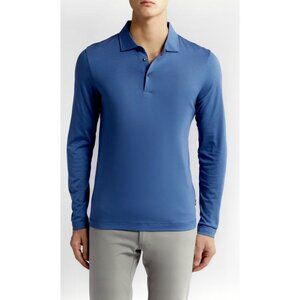 BOSS by Hugo Boss Men's Paver 13 Long Sleeve Polo Button Shirt Large Slim